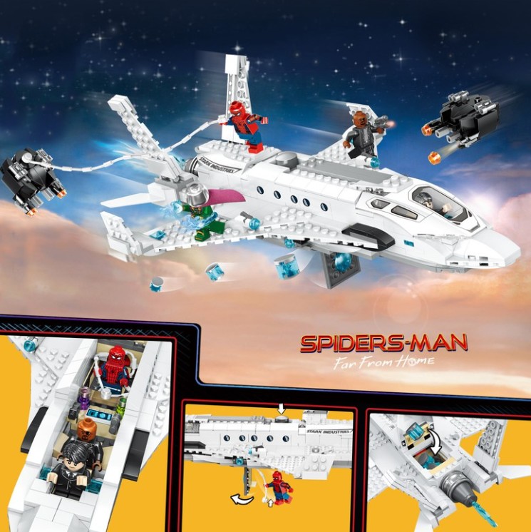중국레고 마블 스파이더맨 미스테리오 우주선